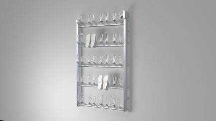 Wall mounted shoe dryer 20 pair stainless steel hygienic