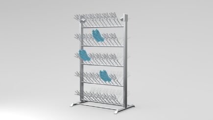 Stainless steel glove dryer 60 pair AISI 304