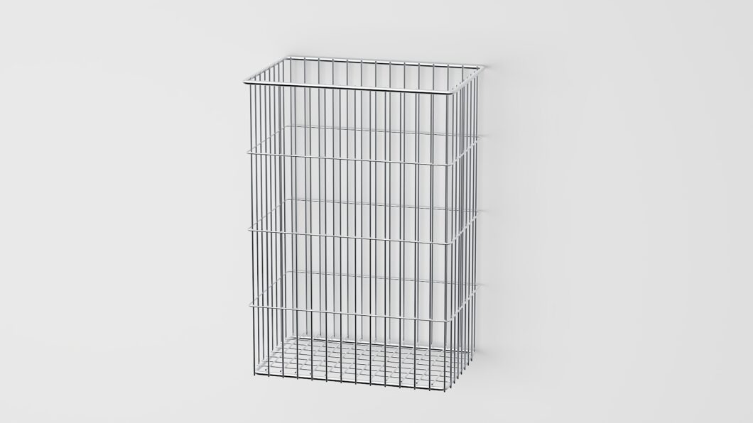 Stainless steel waste basket 60L hygienic durable corrosion resistant