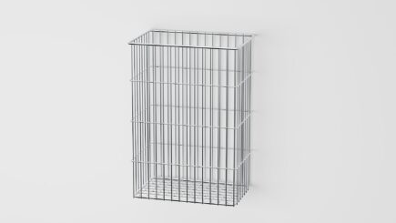Stainless steel waste basket 60L hygienic durable corrosion resistant