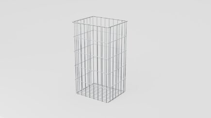 Stainless steel waste basket 100L hygienic, durable