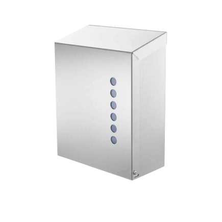 Stainless steel paper dispenser wall mounted front opening