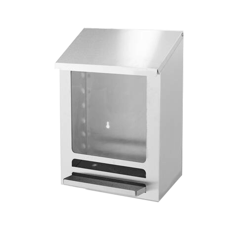 Stainless steel dispenser wall mounted hygienic open access