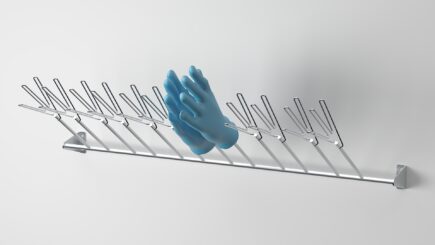 Stainless steel glove holder 6 pair durable hygienic
